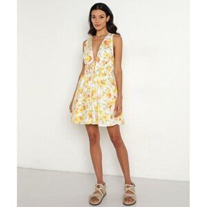 NWT Faithfull the Brand Korita Mini Dress Palermo Floral
